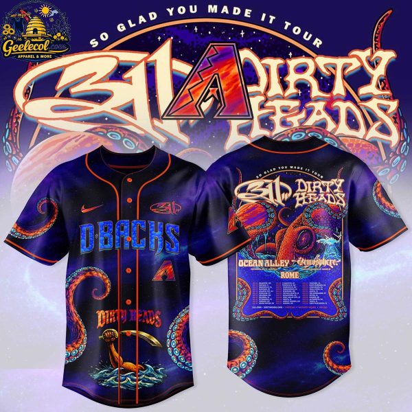 Arizona Diamondbacks 311 x Dirty Heads 2026 Concert Night Baseball Jersey