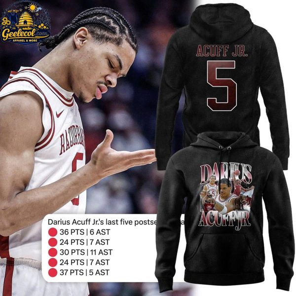 Arkansas Razorbacks 2026 Darius Acuff Jr. The Vibe Of Champs Hoodie T-Shirt