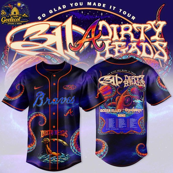 Atlanta Braves 311 x Dirty Heads 2026 Concert Night Baseball Jersey