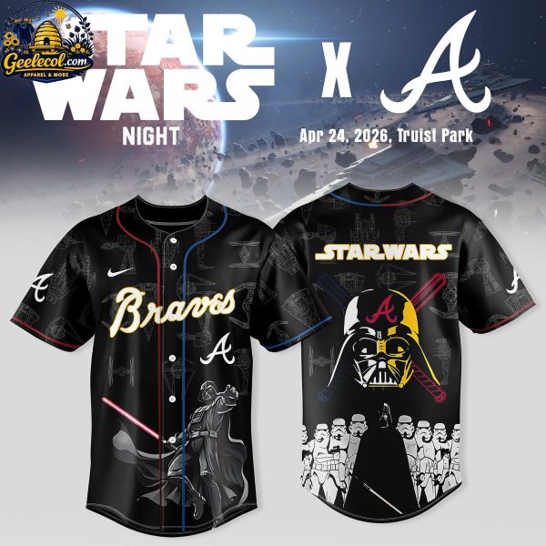 Atlanta Braves Star Wars 2026 Dark Force Night Baseball Jersey