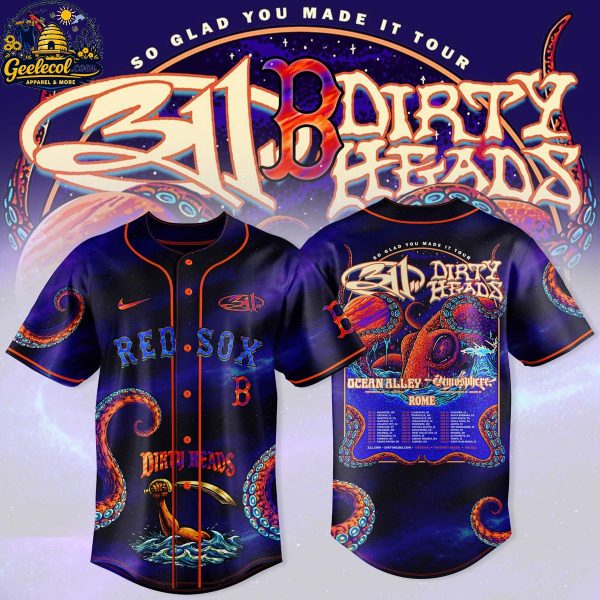 Boston Red Sox 311 x Dirty Heads 2026 Concert Night Baseball Jersey