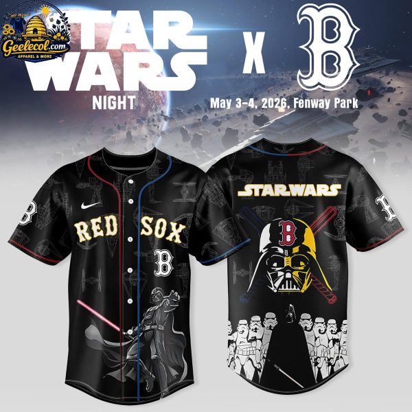 Boston Red Sox Star Wars 2026 Dark Force Night Baseball Jersey