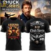 Chuck Norris Legend Never Falls 1940 2026 Hoode T Shirt All Black