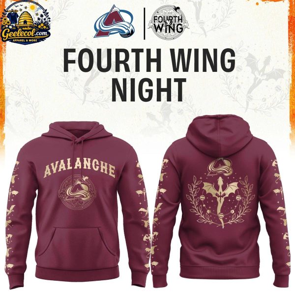 Colorado Avalanche Fourth Wings Night 2026 The Myth Game Hoodie T-Shirt