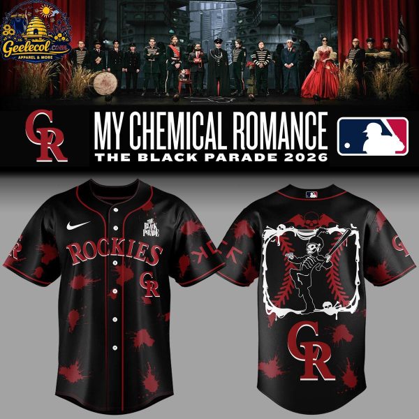 Colorado Rockies 2026 My Chemical Romance Tour Baseball Jersey