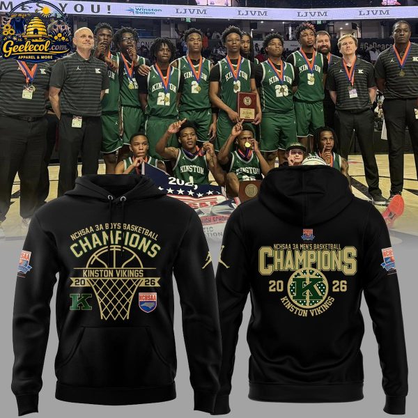 Kinston Vikings 3A Boys Basketball Champions 2026 Hoodie T-Shirt