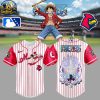 Louisville Bats x One Piece 2026 Anime Night Striped Baseball Jersey
