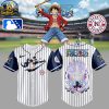 Norfolk Tides x One Piece 2026 Anime Night Striped Baseball Jersey