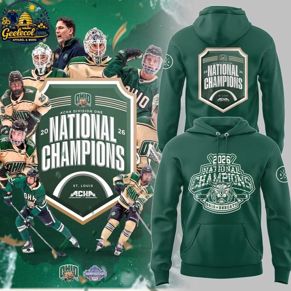 Ohio Bobcat Hockey National Champions 2026 Hoodie T-Shirt