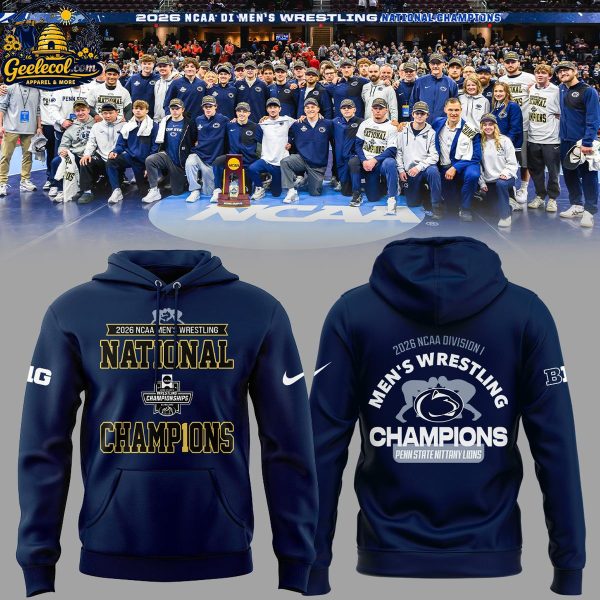 Penn State Nittany Lions 2026 Men’s Wrestling Champions Celebrate Hoodie
