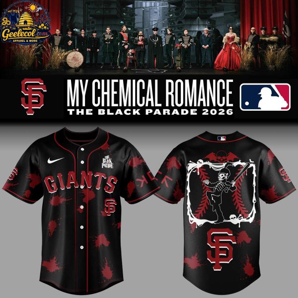 San Francisco Giants 2026 My Chemical Romance Tour Baseball Jersey