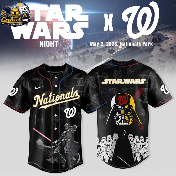 Washington Nationals Star Wars 2026 Dark Force Night Baseball Jersey