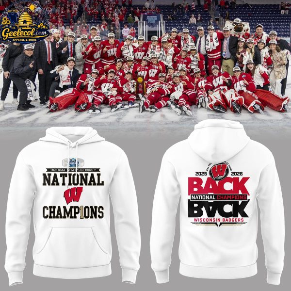 Wisconsin Badgers 2026 NCAA Frozen Four Ice Hockey Champs Hoodie Shirts